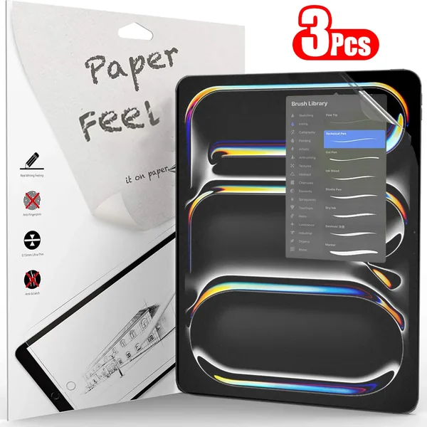 Matte screen protector for iPad in a pack of three